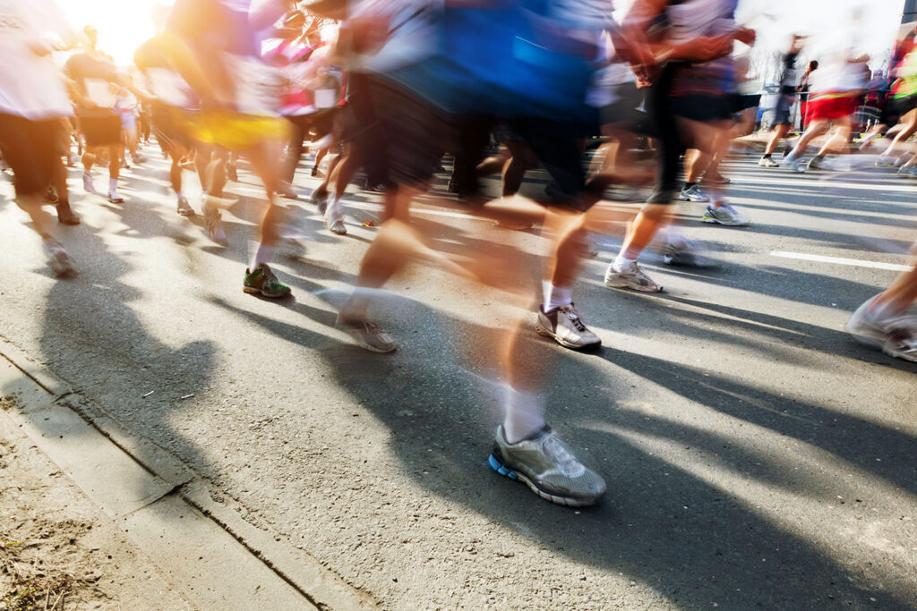 People Running a Marathon